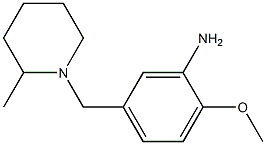 2-methoxy-5-[(2-methylpiperidin-1-yl)methyl]aniline Structure