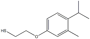 2-methyl-1-(propan-2-yl)-4-(2-sulfanylethoxy)benzene,,结构式