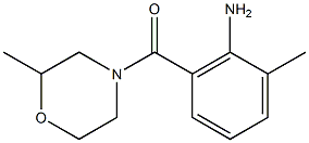 2-methyl-6-[(2-methylmorpholin-4-yl)carbonyl]aniline Structure