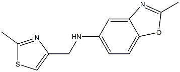  2-methyl-N-[(2-methyl-1,3-thiazol-4-yl)methyl]-1,3-benzoxazol-5-amine