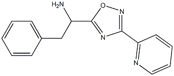 2-phenyl-1-[3-(pyridin-2-yl)-1,2,4-oxadiazol-5-yl]ethan-1-amine Structure