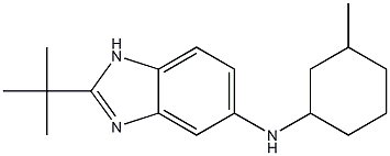 2-tert-butyl-N-(3-methylcyclohexyl)-1H-1,3-benzodiazol-5-amine Struktur