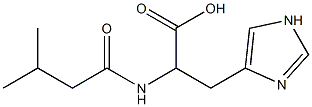 3-(1H-imidazol-4-yl)-2-[(3-methylbutanoyl)amino]propanoic acid Structure