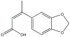 3-(2H-1,3-benzodioxol-5-yl)but-2-enoic acid Structure