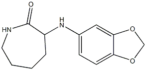3-(2H-1,3-benzodioxol-5-ylamino)azepan-2-one 结构式