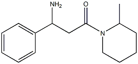 3-(2-methylpiperidin-1-yl)-3-oxo-1-phenylpropan-1-amine Structure