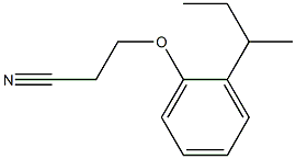 3-(2-sec-butylphenoxy)propanenitrile Structure