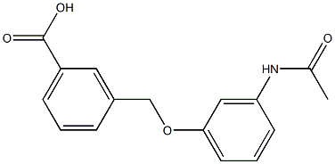 3-(3-acetamidophenoxymethyl)benzoic acid Structure