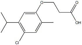 3-(4-chloro-5-isopropyl-2-methylphenoxy)propanoic acid Structure