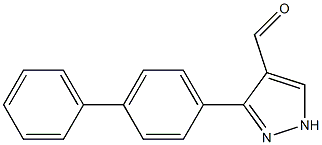 3-(4-phenylphenyl)-1H-pyrazole-4-carbaldehyde Structure