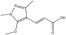 3-(5-methoxy-1,3-dimethyl-1H-pyrazol-4-yl)prop-2-enoic acid Structure