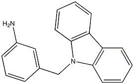 3-(9H-carbazol-9-ylmethyl)aniline 结构式