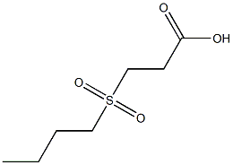 3-(butylsulfonyl)propanoic acid Struktur