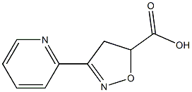 3-(pyridin-2-yl)-4,5-dihydro-1,2-oxazole-5-carboxylic acid Structure
