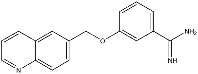 3-(quinolin-6-ylmethoxy)benzene-1-carboximidamide Structure