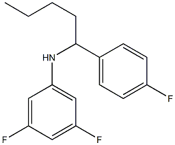  3,5-difluoro-N-[1-(4-fluorophenyl)pentyl]aniline