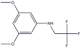 3,5-dimethoxy-N-(2,2,2-trifluoroethyl)aniline,,结构式