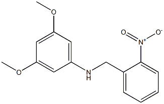  3,5-dimethoxy-N-[(2-nitrophenyl)methyl]aniline