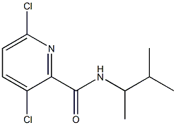 3,6-dichloro-N-(3-methylbutan-2-yl)pyridine-2-carboxamide Structure