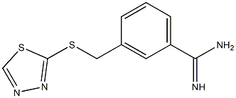 3-[(1,3,4-thiadiazol-2-ylsulfanyl)methyl]benzene-1-carboximidamide
