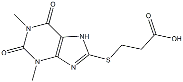  3-[(1,3-dimethyl-2,6-dioxo-2,3,6,7-tetrahydro-1H-purin-8-yl)thio]propanoic acid