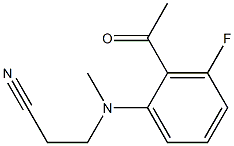 3-[(2-acetyl-3-fluorophenyl)(methyl)amino]propanenitrile