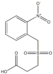 3-[(2-nitrobenzyl)sulfonyl]propanoic acid Structure
