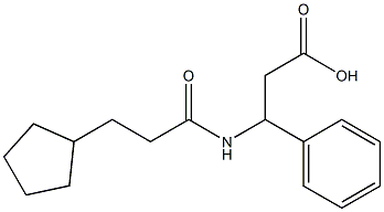 3-[(3-cyclopentylpropanoyl)amino]-3-phenylpropanoic acid