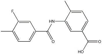 3-[(3-fluoro-4-methylbenzoyl)amino]-4-methylbenzoic acid