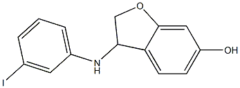 3-[(3-iodophenyl)amino]-2,3-dihydro-1-benzofuran-6-ol