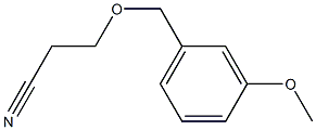 3-[(3-methoxybenzyl)oxy]propanenitrile Struktur