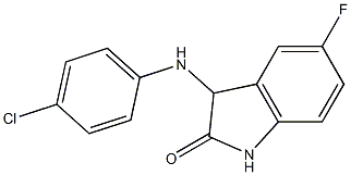  3-[(4-chlorophenyl)amino]-5-fluoro-2,3-dihydro-1H-indol-2-one