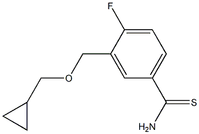 3-[(cyclopropylmethoxy)methyl]-4-fluorobenzene-1-carbothioamide
