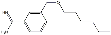 3-[(hexyloxy)methyl]benzene-1-carboximidamide 结构式