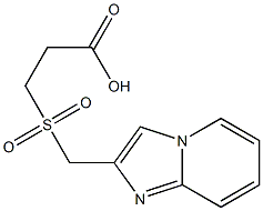 3-[(imidazo[1,2-a]pyridin-2-ylmethyl)sulfonyl]propanoic acid Struktur
