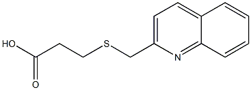 3-[(quinolin-2-ylmethyl)sulfanyl]propanoic acid Structure