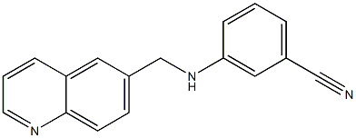 3-[(quinolin-6-ylmethyl)amino]benzonitrile