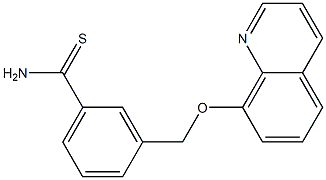 3-[(quinolin-8-yloxy)methyl]benzene-1-carbothioamide Structure