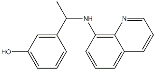 3-[1-(quinolin-8-ylamino)ethyl]phenol