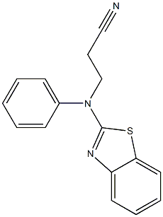 3-[1,3-benzothiazol-2-yl(phenyl)amino]propanenitrile