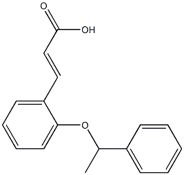 3-[2-(1-phenylethoxy)phenyl]prop-2-enoic acid