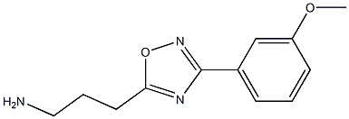 3-[3-(3-methoxyphenyl)-1,2,4-oxadiazol-5-yl]propan-1-amine Structure