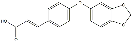 3-[4-(2H-1,3-benzodioxol-5-yloxy)phenyl]prop-2-enoic acid Struktur