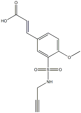 3-[4-methoxy-3-(prop-2-yn-1-ylsulfamoyl)phenyl]prop-2-enoic acid