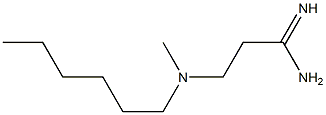 3-[hexyl(methyl)amino]propanimidamide 结构式