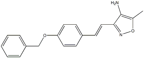 3-{(E)-2-[4-(benzyloxy)phenyl]vinyl}-5-methylisoxazol-4-amine Structure