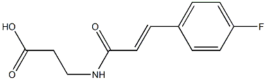 3-{[(2E)-3-(4-fluorophenyl)prop-2-enoyl]amino}propanoic acid Struktur