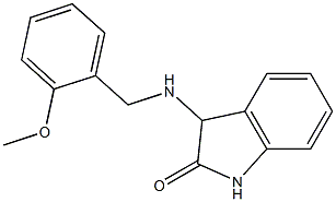 3-{[(2-methoxyphenyl)methyl]amino}-2,3-dihydro-1H-indol-2-one,,结构式