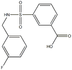 3-{[(3-fluorophenyl)methyl]sulfamoyl}benzoic acid