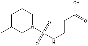 3-{[(3-methylpiperidine-1-)sulfonyl]amino}propanoic acid Structure